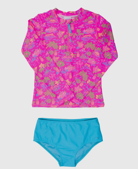 Hot Pink Flamingo Long Sleeve 2pc