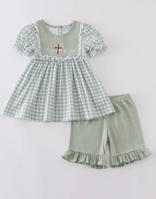 He is Risen Ruffle Set