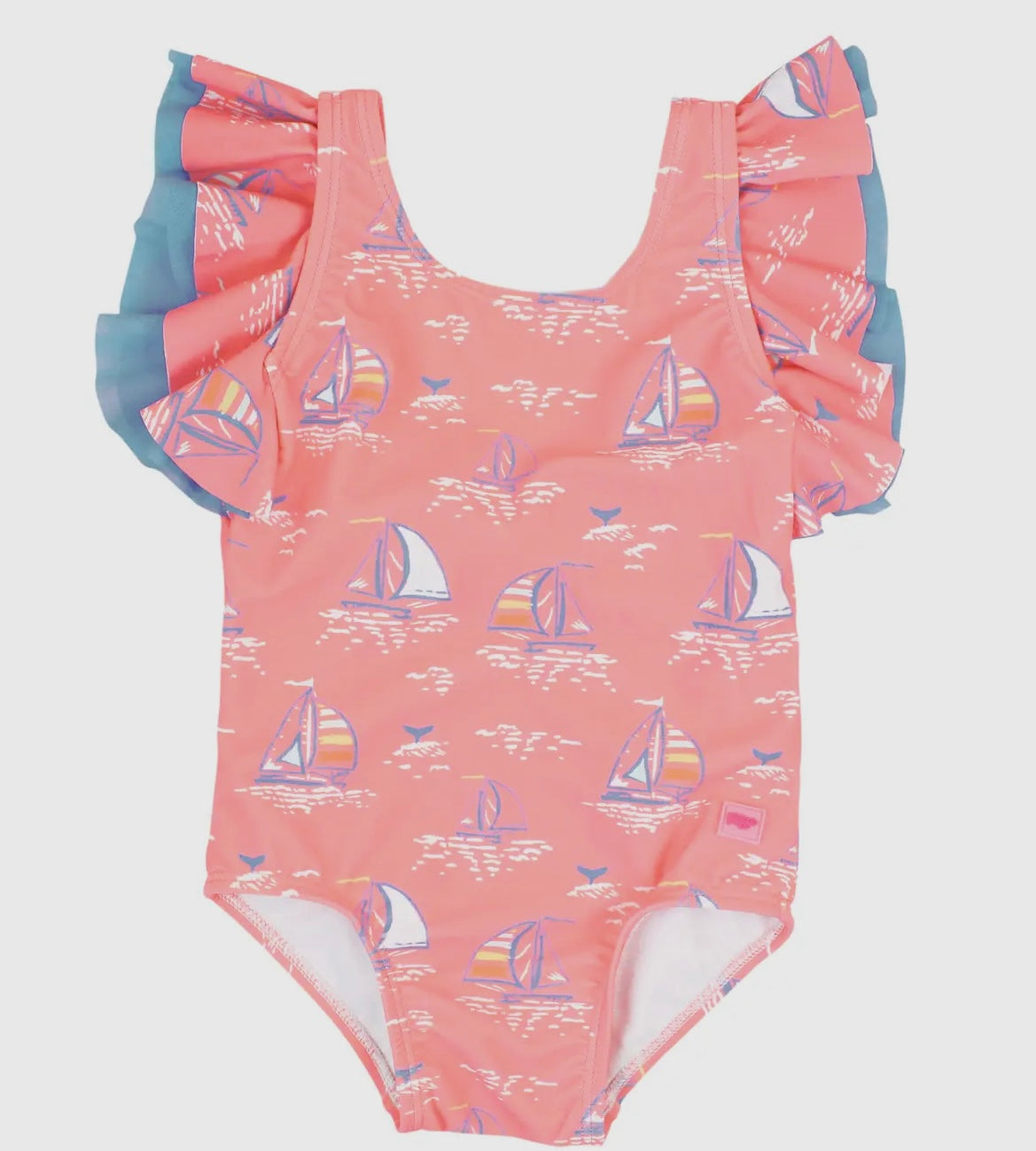 Pink Sailboat Bow One Piece