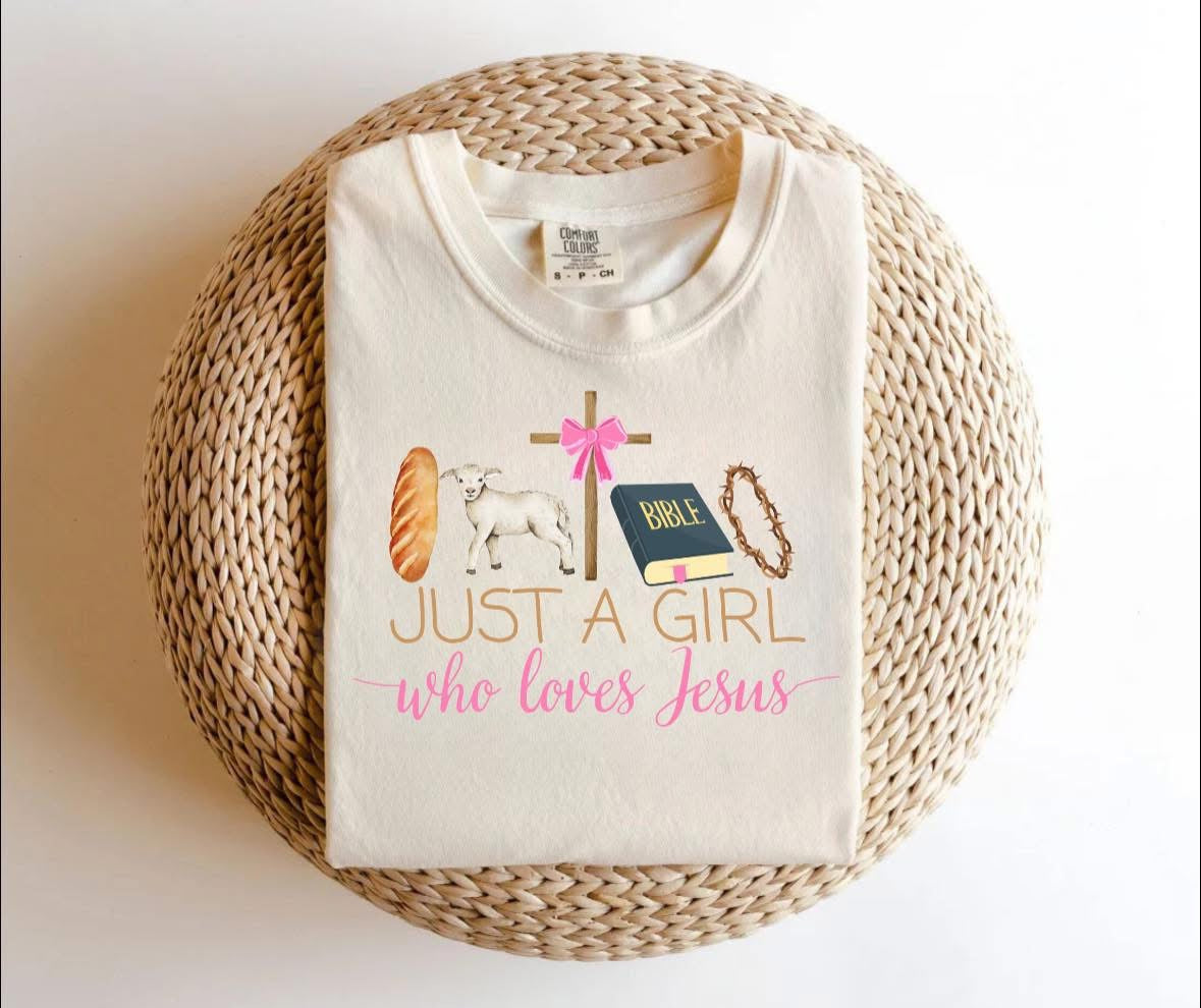 Girl Who Loves Jesus Tee - Comfort Colors