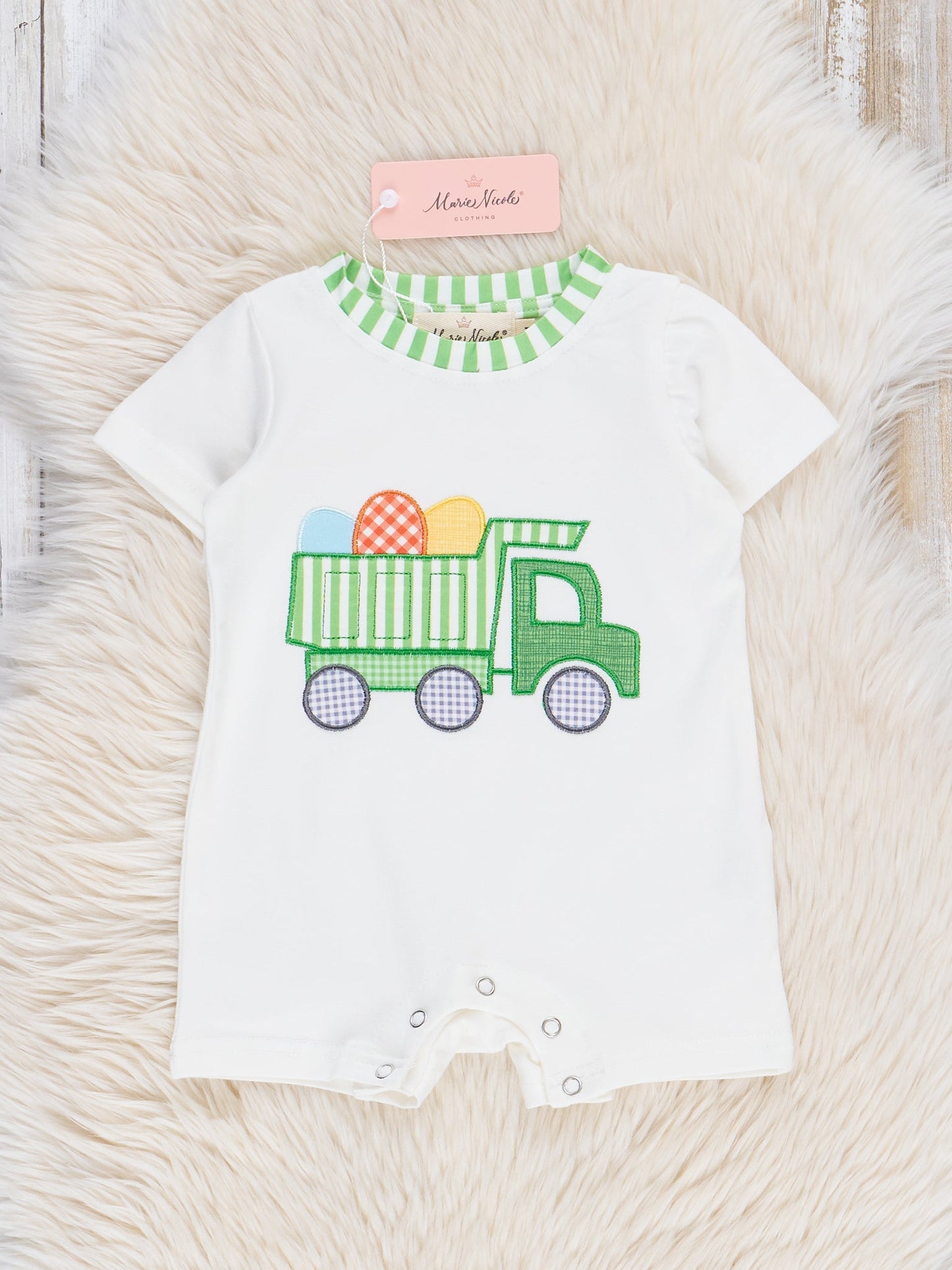 Easter Egg Dump Truck Romper