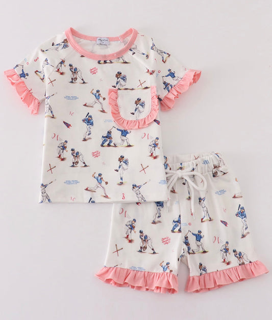 Baseball Ruffle Pjs