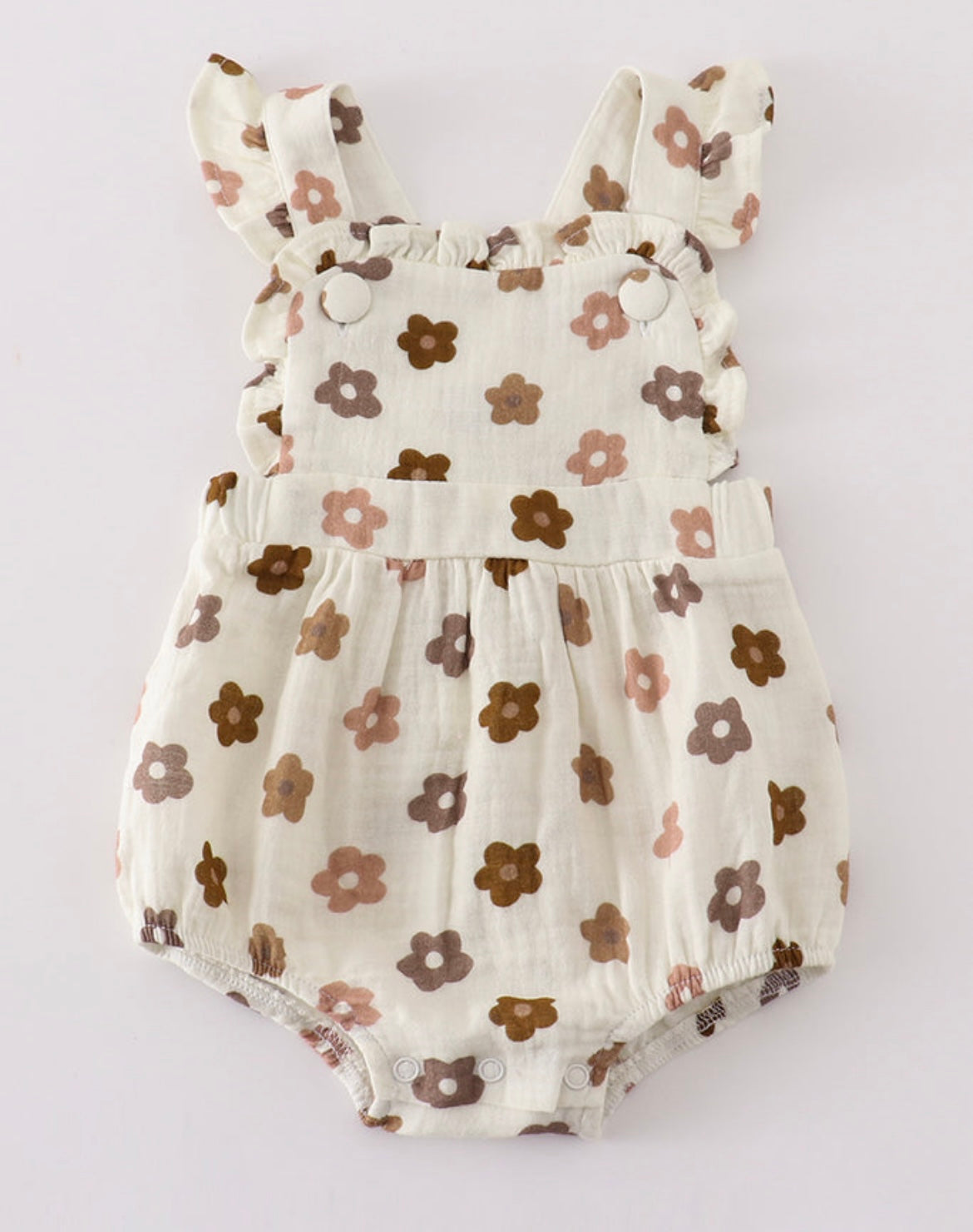 Muslin Neutral Floral Bubble