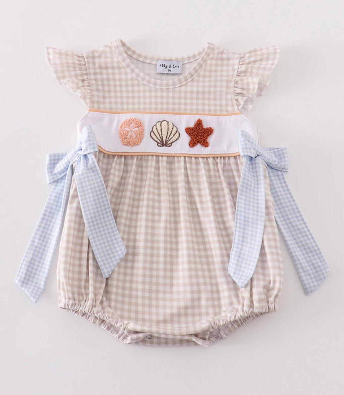 French Knot Seashell Onesie