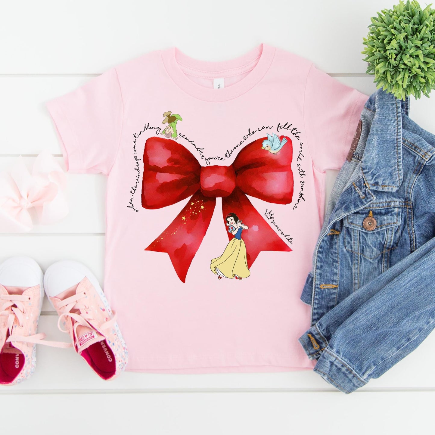 Snow White Bow Tee