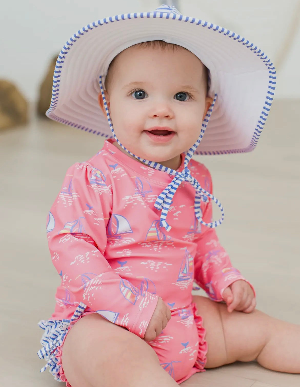 Pink Sailboat One Piece