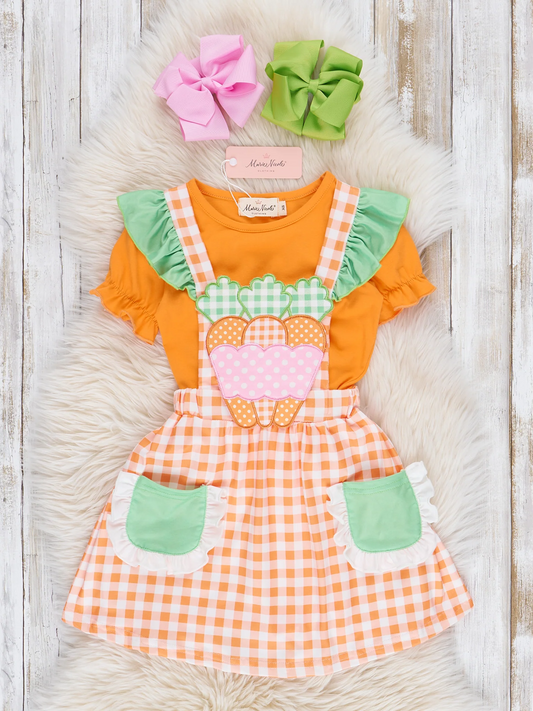 Carrot Overall Dress