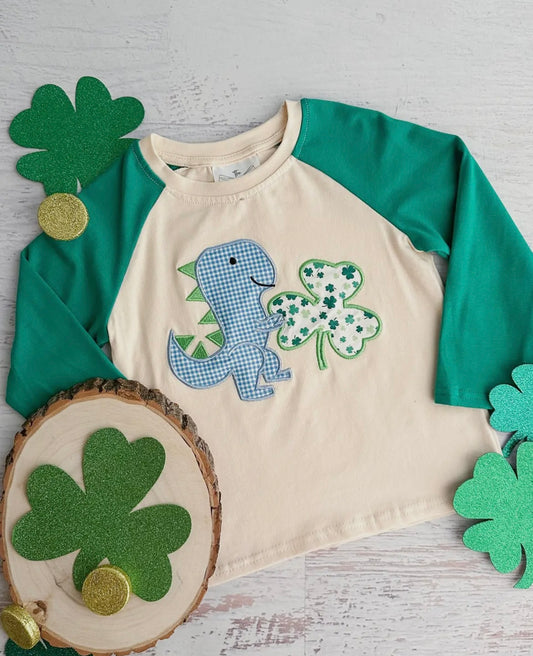 St. patty’s Day Dino Top