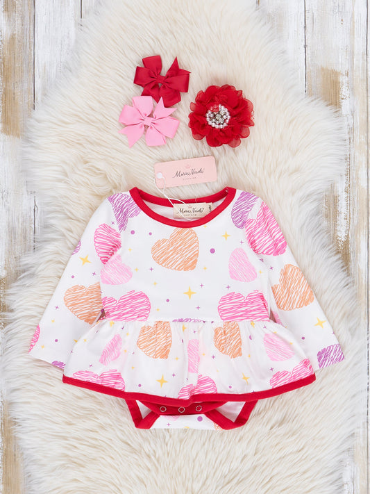 Pencil Hearts Onesie