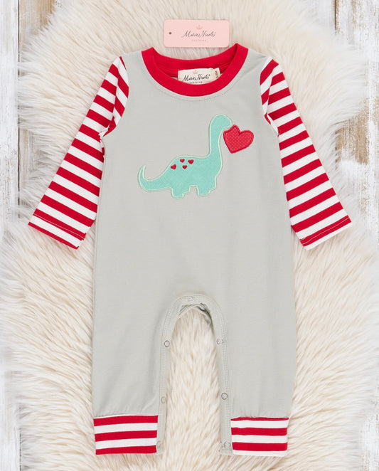 VDay Dino Romper