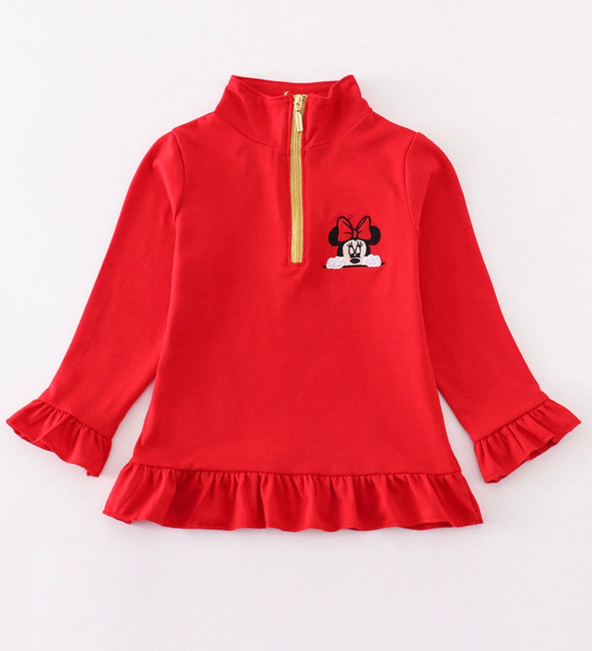 Ruffle Mouse Pullover