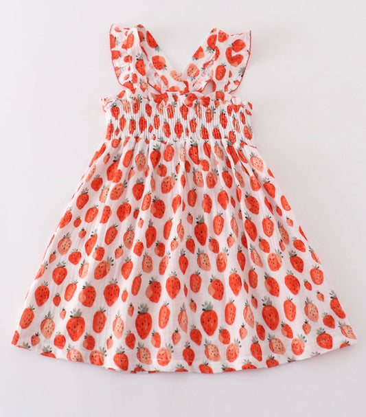 Muslin Strawberry Dress