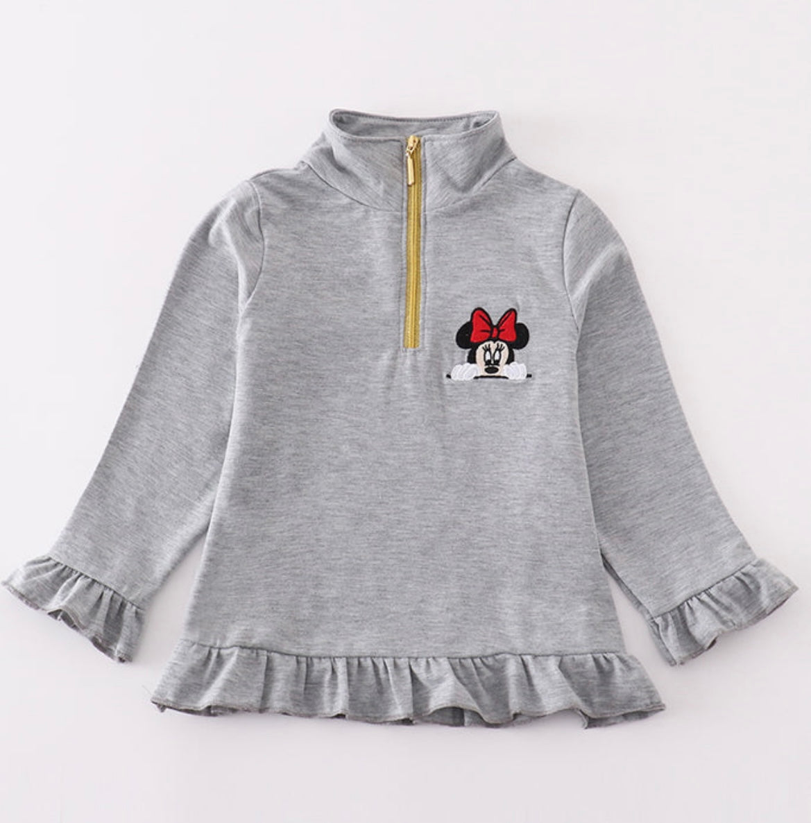 Ruffle Mouse Pullover