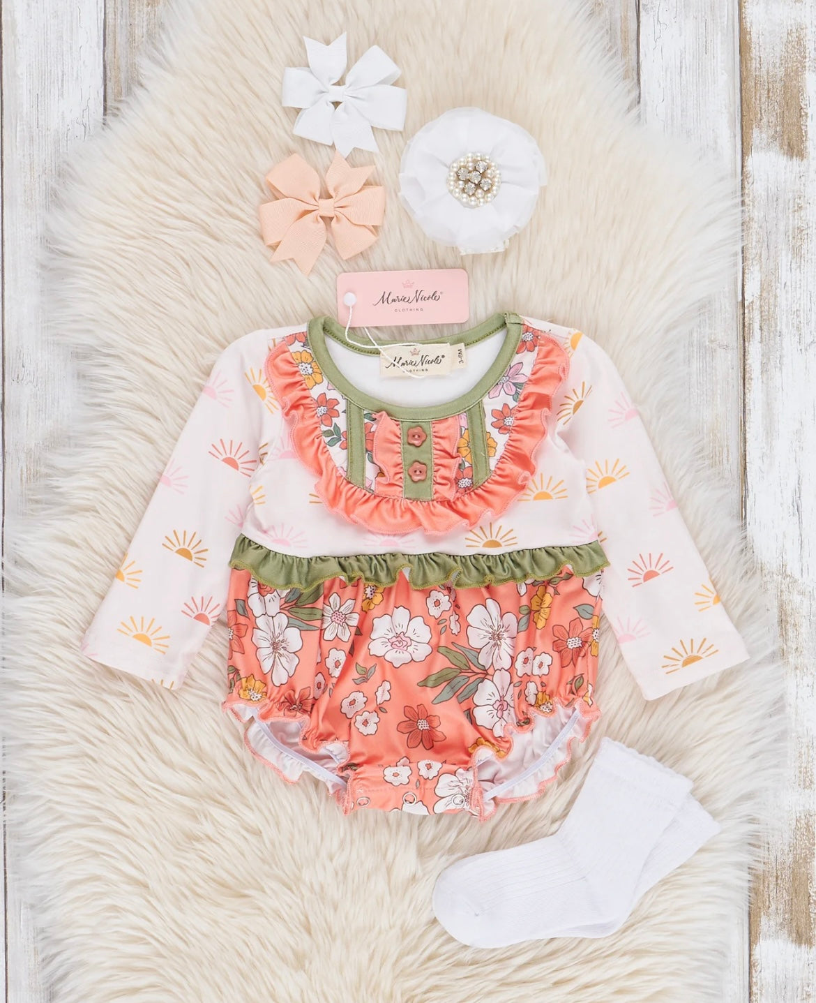 Sun Floral Onesie