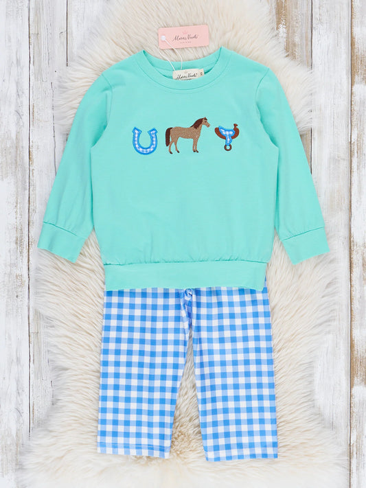 Horse Race Checkered Set